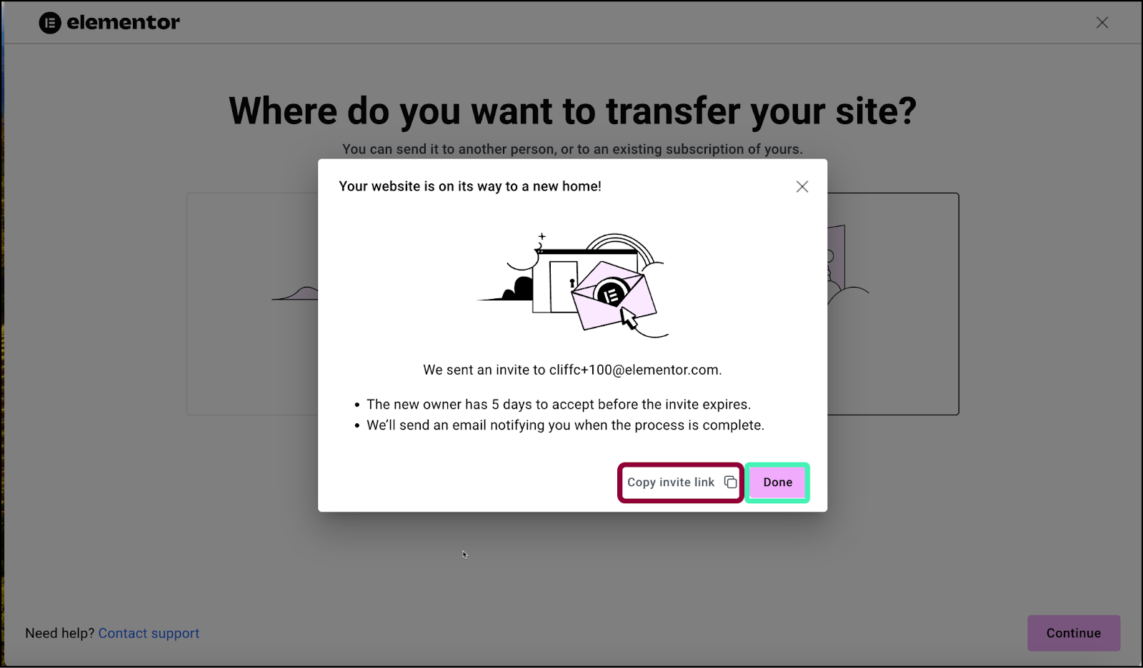 image 37 Transfer an Elementor Hosting website 25