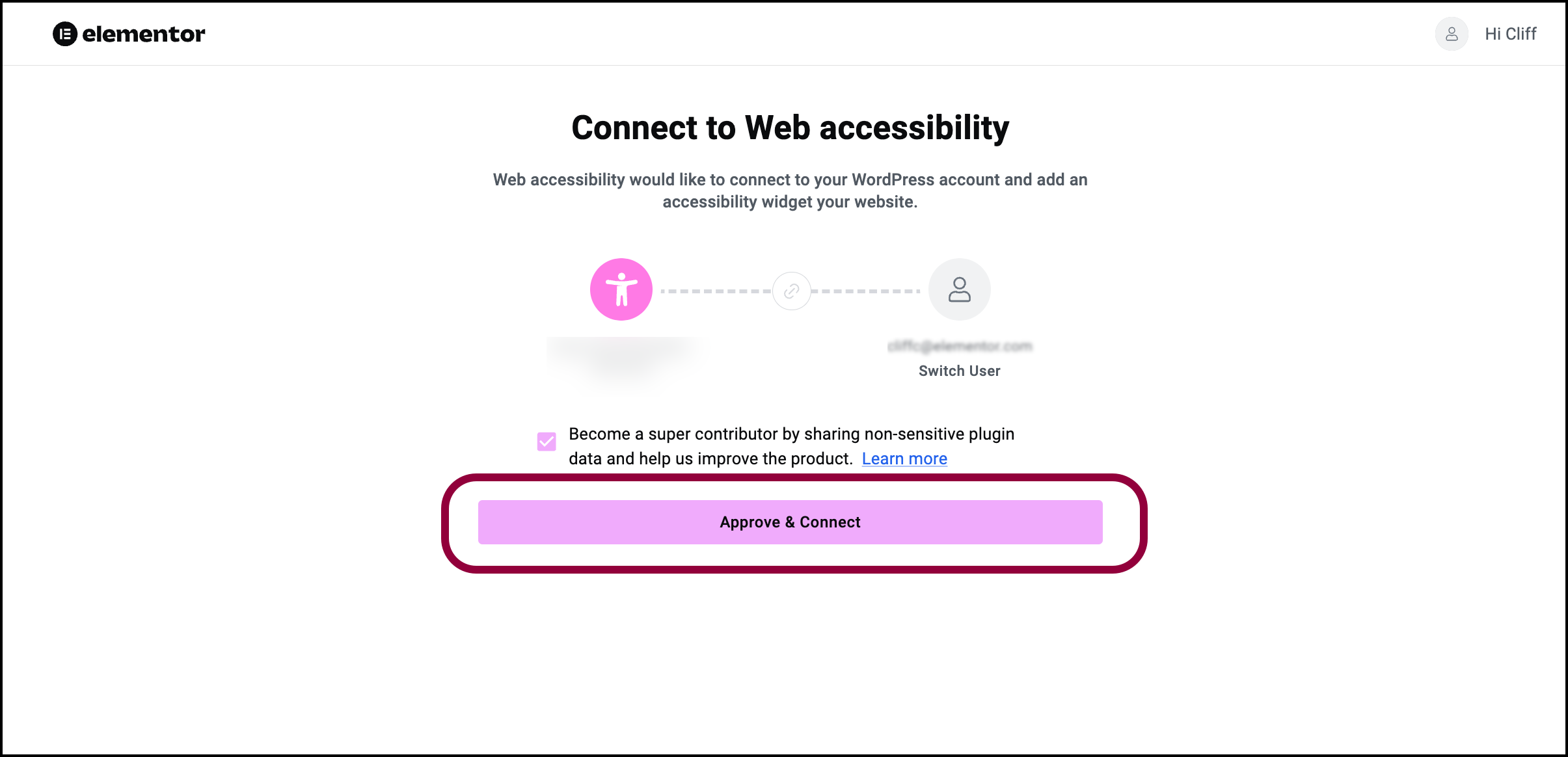 Click Approve and Connect Install and activate Ally-Web Accessibility 11