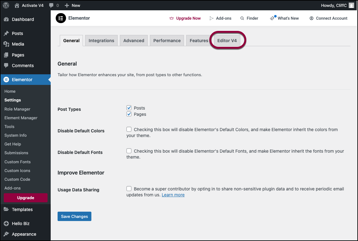 image 13 Get started with the Elementor Editor V4 3