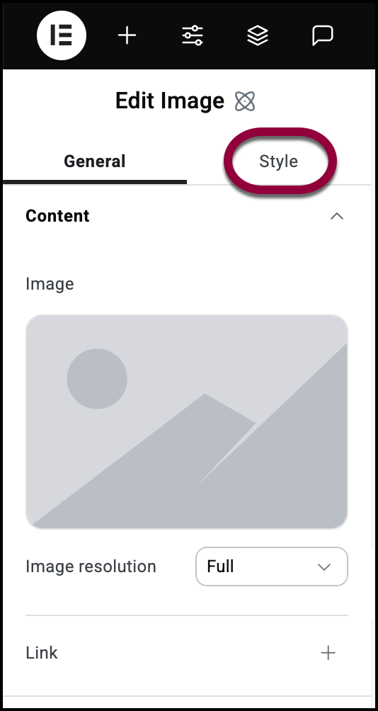 1 Click the Style tab 3 Style tab- Border 1