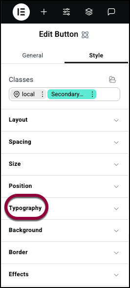 15 open typography Classes in Elementor 31