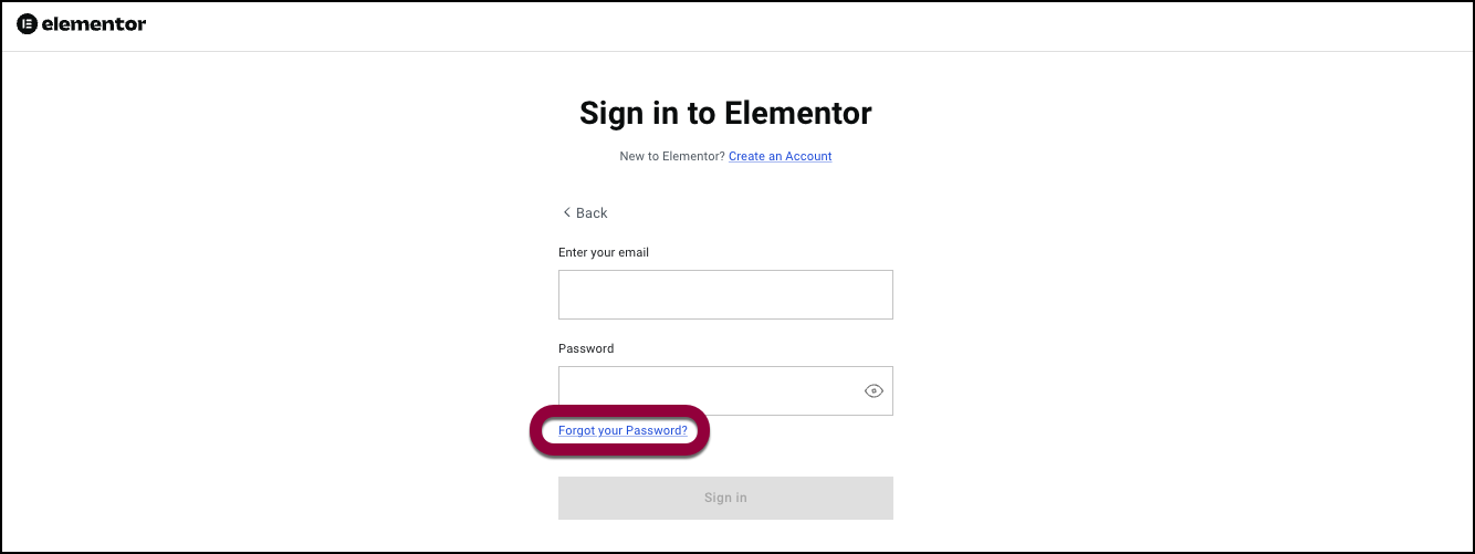 2 click forgot password Troubleshooting - I can't access my account 3
