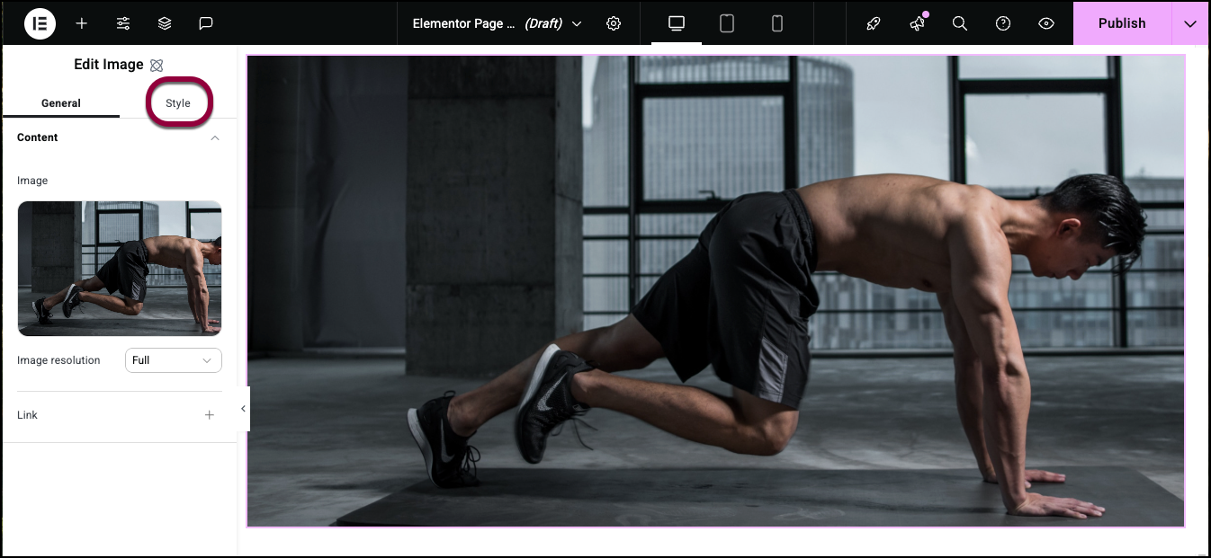 5 click the style tab 1 Style tab - Size 11