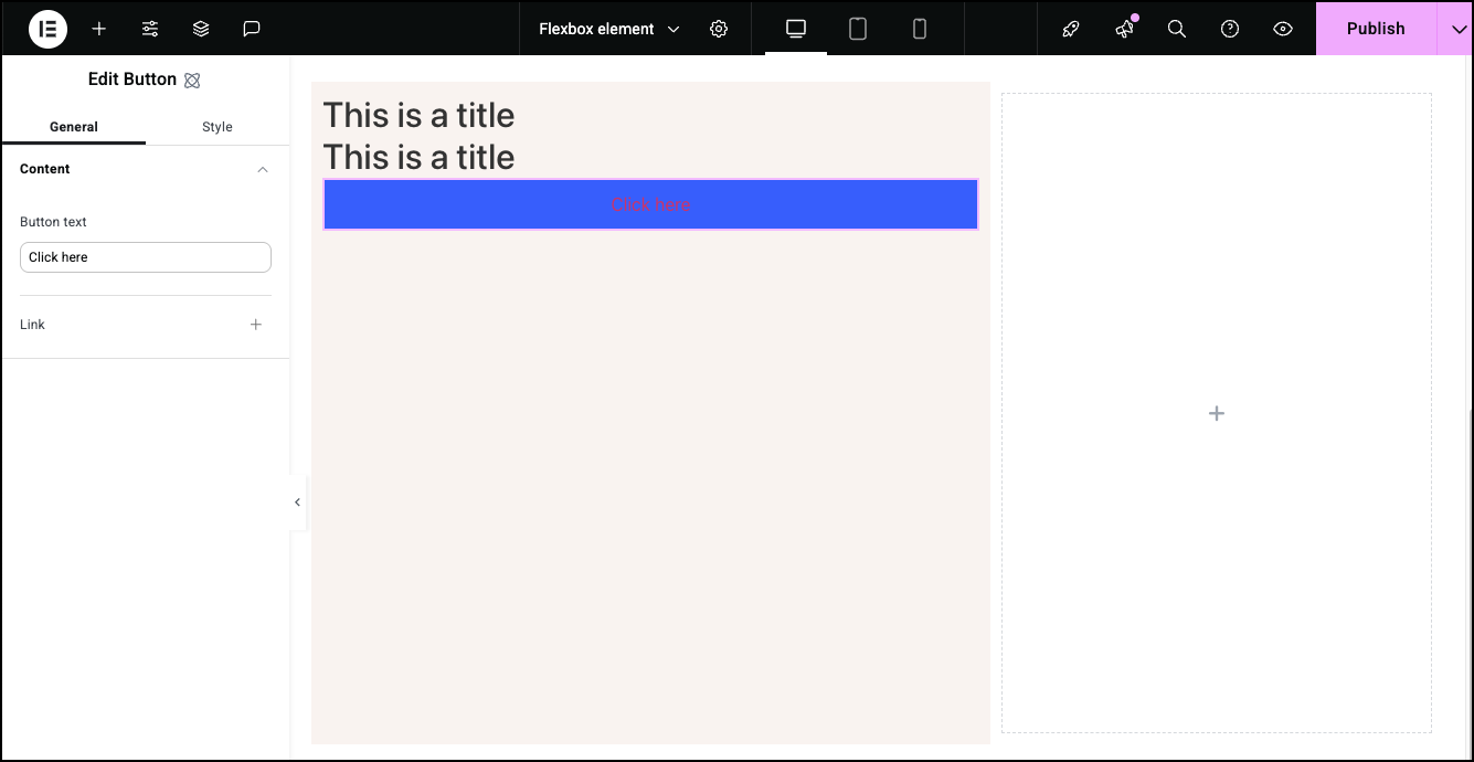8 ADD 2 heads and a button 1 Flexbox element 21