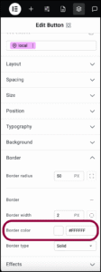 Set border color 1 Button element 39