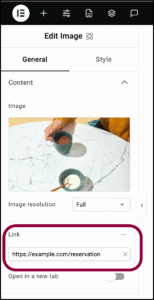 enter the URL 3 Image element 13