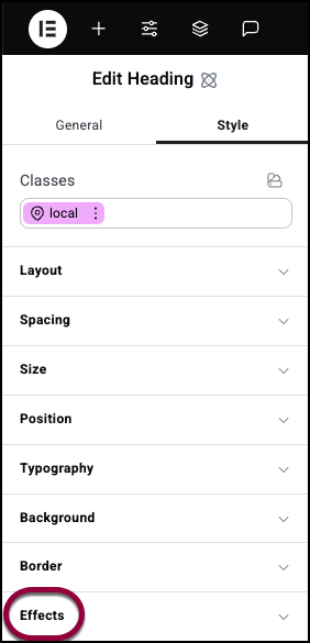 image 31 Style tab - Effects 3