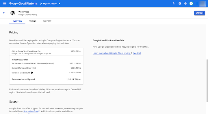 11 wordpress proposed pricing google cloud Was ist Google Cloud Hosting für WordPress? 11