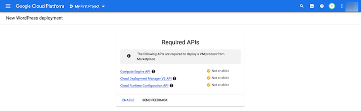 12 google cloud required apis Was ist Google Cloud Hosting für WordPress? 12