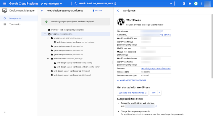 16 google cloud platform deployment manager Was ist Google Cloud Hosting für WordPress? 16