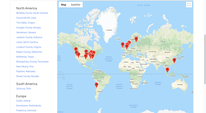 2 google datacenters Was ist Google Cloud Hosting für WordPress? 2